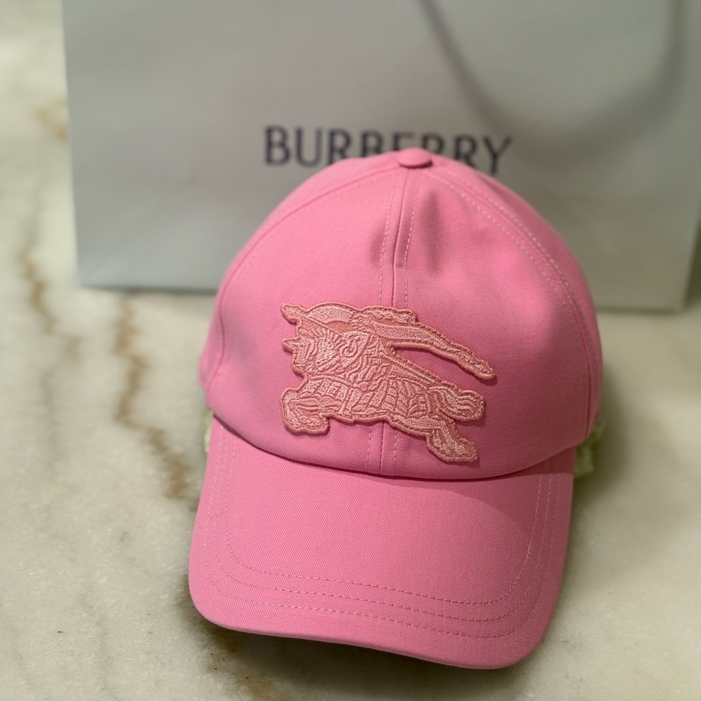 Burberry Pink Logo Baseball Cap